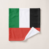 アラブ統一された首長国連邦国旗 バスタオルセット (ウォッシュタオル)