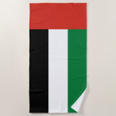 アラブ統一された首長国連邦国旗 ビーチタオル (正面)