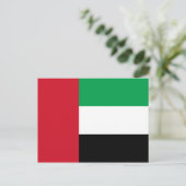 アラブ統一された首長国連邦国旗 ポストカード (スタンド正面)