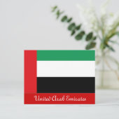 アラブ統一された首長国連邦国旗 ポストカード (スタンド正面)