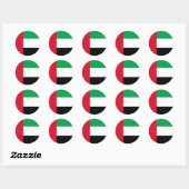 アラブ統一された首長国連邦国旗 ラウンドシール (シート)