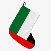 アラブ統一された首長国連邦国旗 ラージクリスマスストッキング (正面 (吊り時))