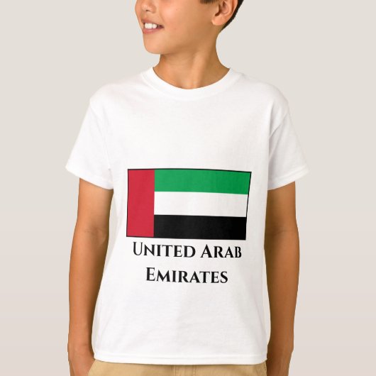 アラブ統一された首長国連邦国旗 Tシャツ (正面)