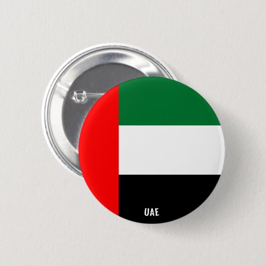 アラブ統一された首長国連邦国魅力的国国旗 缶バッジ (正面&裏面)