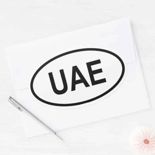 アラブ統一された首長国連邦 楕円形シール (封筒)