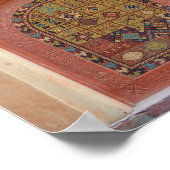 アラブ装飾の建築のアーチウェイ・モロッコ ポスター (角)