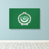 アラブ連盟国旗 キャンバスプリント (インサイチュ (ウッドフロア))