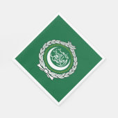 アラブ連盟国旗 スタンダードランチョンナプキン (角)