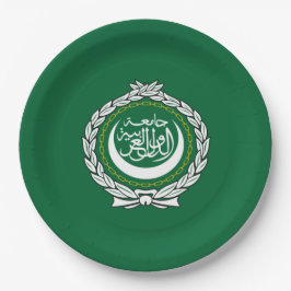 アラブ連盟国旗 ペーパープレート