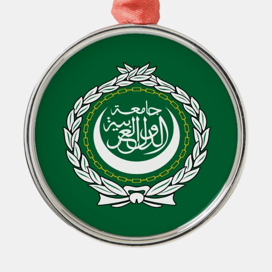 アラブ連盟国旗 メタルオーナメント (正面)