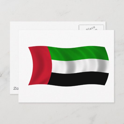 アラブ首統一された長国国旗 ポストカード (正面/裏面)