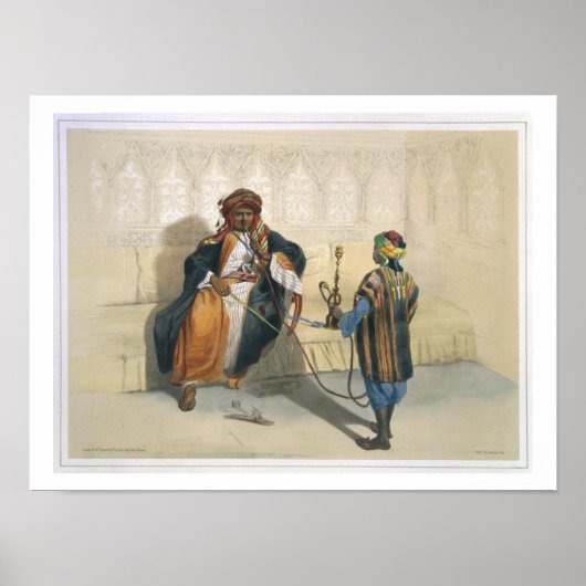 アラブ首長国の喫煙、イラストレーション ポスター (正面)