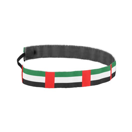 アラブ首長国スリップまたは滑ること連邦国旗を掲げたノンヘッドバンド アスレチックヘッドバンド (左)