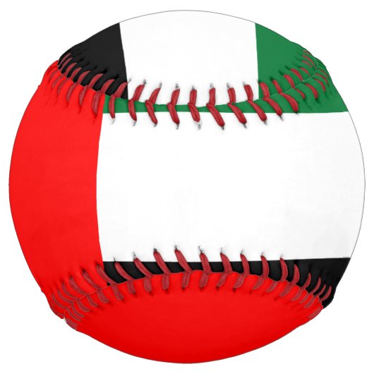 アラブ首長国国旗を掲げ統一されたた愛国的ソフトボール ソフトボール (正面)