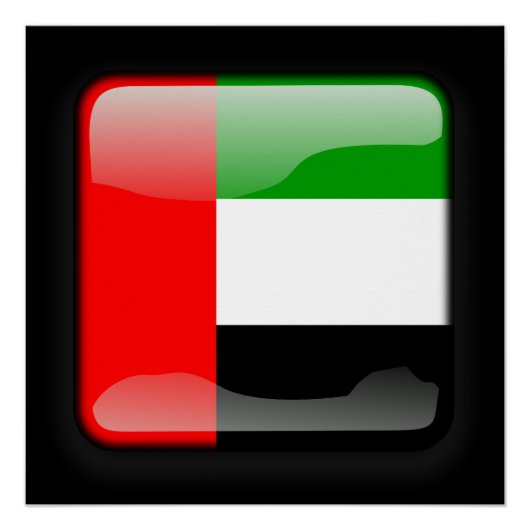 アラブ首長国統一された国国旗 ポスター (正面)