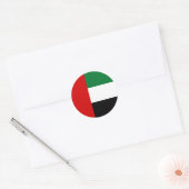 アラブ首長国統一された国国旗 ラウンドシール (封筒)