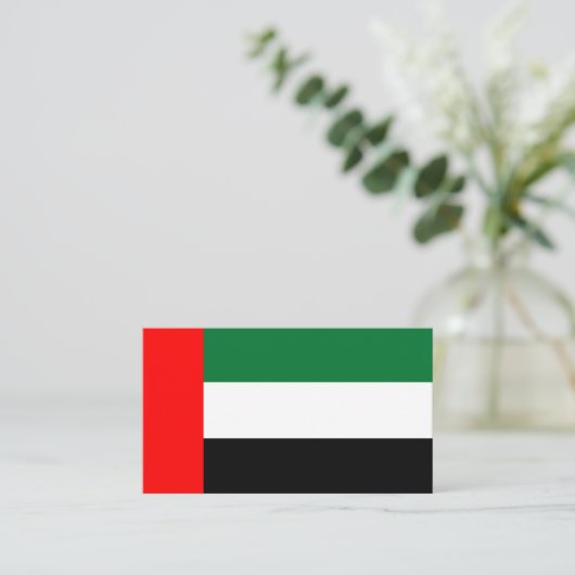 アラブ首長国統一された国国旗 名刺 (スタンド正面)