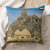 アラブ首長国連邦のアルビダモスクの穏やかな美しい クッション (ブランケット)