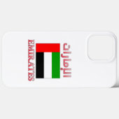 アラブ首長国連邦の国旗الإماراتアラビア語・英語カッコいい Case-Mate iPhoneケース (裏面 (横))