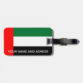 アラブ首長国連邦の国旗が統一された付いた荷物タグ ラゲッジタグ (裏面横)