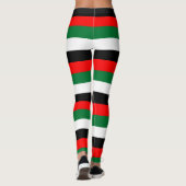 アラブ首長国連邦の国旗の色（横） ストライプの レギンス (裏面)