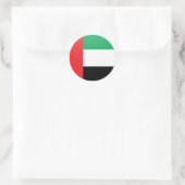 アラブ首長国連邦の国旗の輪 ラウンドシール (バッグ)