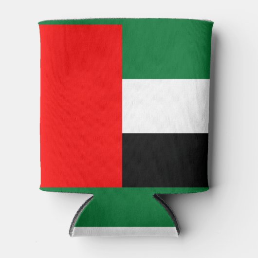 アラブ首長国連邦の国旗を持つクーラーボックス 缶クーラー (正面)