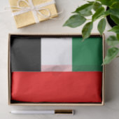 アラブ首長国連邦の国旗を持つ愛国的ティッシュペーパー 薄葉紙 (ギフト)