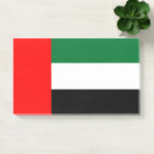 アラブ首長国連邦の国旗を掲げたメモ ポストイット (オフィス)