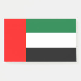 アラブ首長国連邦の国旗を掲げたメモ ポストイット