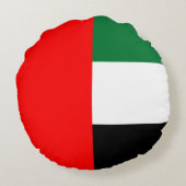 アラブ首長国連邦の国旗を掲げたラウンド装飾用クッション ラウンドクッション (裏面)