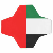 アラブ首長国連邦の国旗を掲げた愛国的なサッカーボール サッカーボール (フラット)