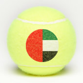 アラブ首長国連邦の国旗を掲げた愛国的なテニスボール テニスボール (裏面)