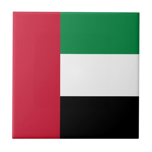 アラブ首長国連邦の国旗 タイル (正面)