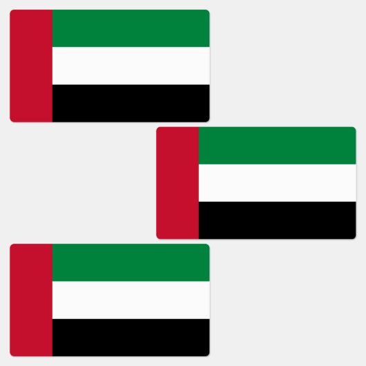 アラブ首長国連邦の国旗 ラベル (グループ)