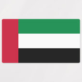 アラブ首長国連邦の国旗 ラベル (デザイン1)