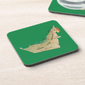 アラブ首長国連邦の地図コースター コースター (左側)