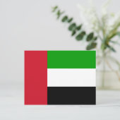アラブ首長国連邦の旗の郵便はがき ポストカード (スタンド正面)