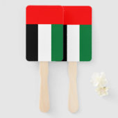 アラブ首長国連邦の旗を持つハンドファンのセット ハンドファン (正面&裏面)