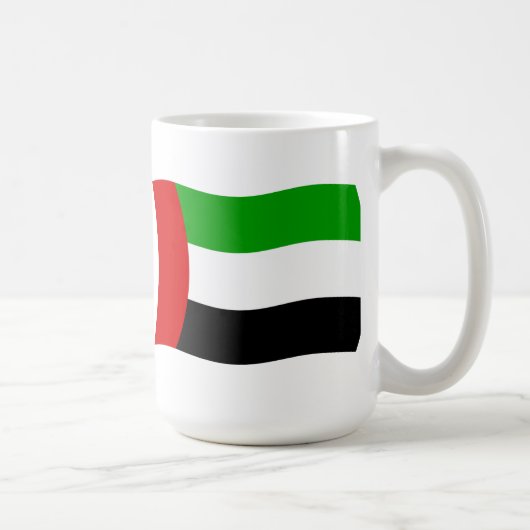 アラブ首長国連邦の旗マグカップ コーヒーマグカップ (右)