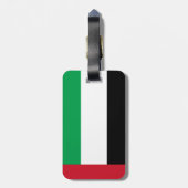 アラブ首長国連邦の旗 ラゲッジタグ (裏面縦)