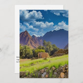 アラブ首長国連邦の景勝地 シーズンカード (正面/裏面)