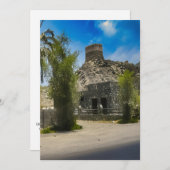 アラブ首長国連邦の歴史的なアルビダモスクの風景 シーズンカード (正面/裏面)