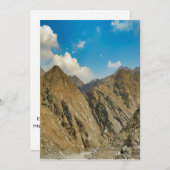 アラブ首長国連邦の険しい山道。 シーズンカード (正面/裏面)