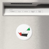 アラブ首長国連邦国旗の地図フルサイズ マグネット (インサイチュ (食洗機))