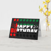 アラブ首長国連邦国旗の愛国的誕生日 カード (黄色い花)