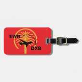 アラブ首長国連邦統一されたへの旅行 ラゲッジタグ (正面横)