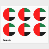 アラブ首長国連邦統一された国旗のシール ラウンドシール (シート)