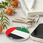 アラブ首長国連邦魅力的国旗 キーホルダー (正面右)