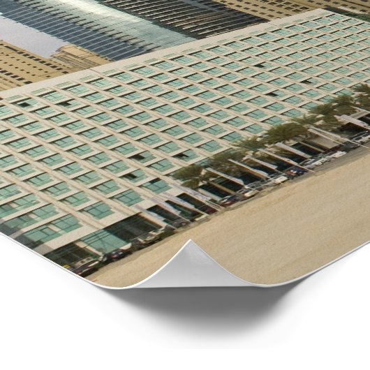 アラブ首長国連邦、ドバイ、マリーナ。ジュメイラビーチレジデンス ポスター (角)